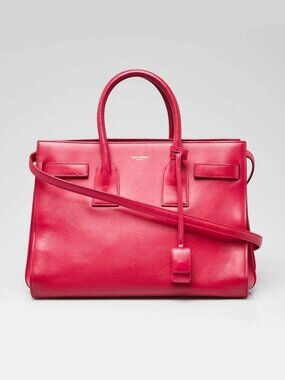 Yves Saint Laurent Pink Leather Small Sac de Jour Tote Bag